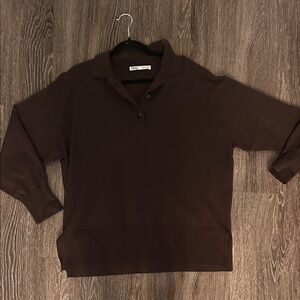 Zara Chocolate Brown Oversized Sweater